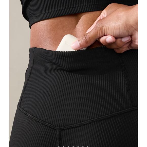 Athleta Elation Rib Crop Flare Pants size 2X Black - Picture 2 of 12